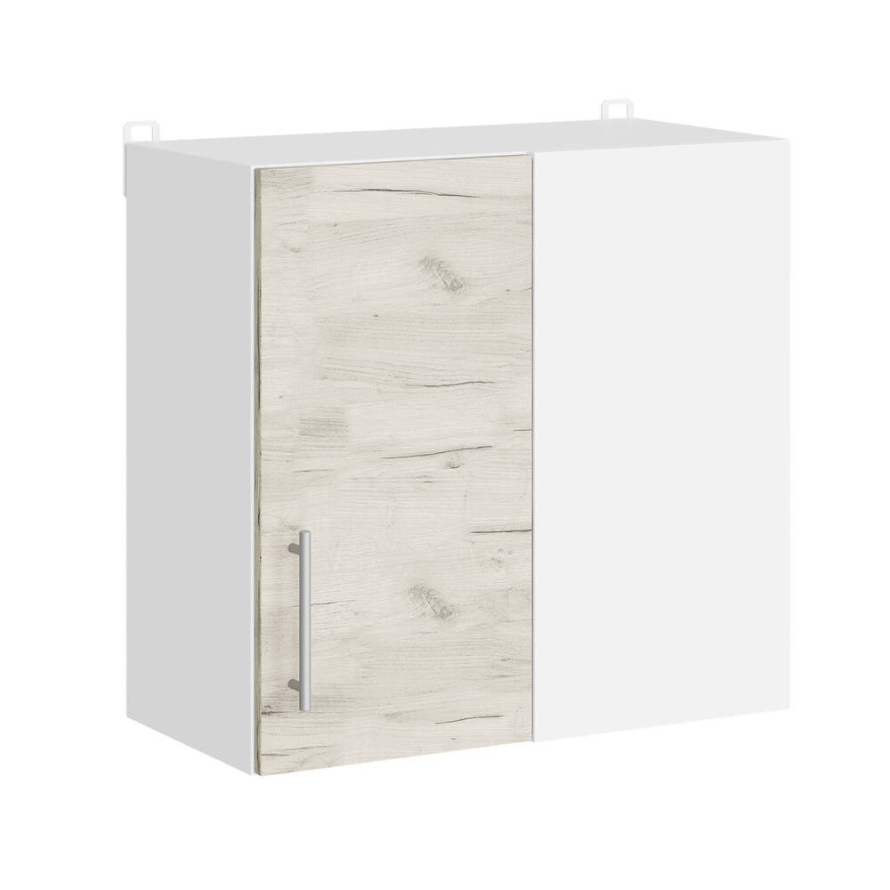 Кухонный модуль верхний угловой Эверест Эко 600 дуб крафт белый/белый 60х30х58 см (DTM-071018) Львов - изображение 1