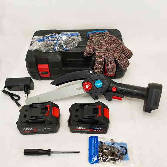 Акумуляторна пила з АКБ і зарядним, Електрична ланцюгова пила для чагарників для саду електрична IY-38 Львів