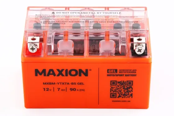 Аккум. батарея Мото 12В 7 Ач «Maxion» гелевий (низький) Вінниця