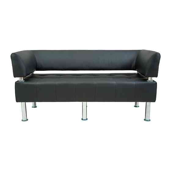 Диван Richman Office зі спинкою та підлокітниками 155*65*75H Чорний Київ