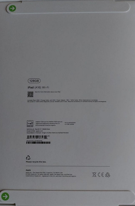 Планшет Apple iPad 11(A16) 2025 Wi-Fi 128Gb. Silver . NEW. Київ - фото 3