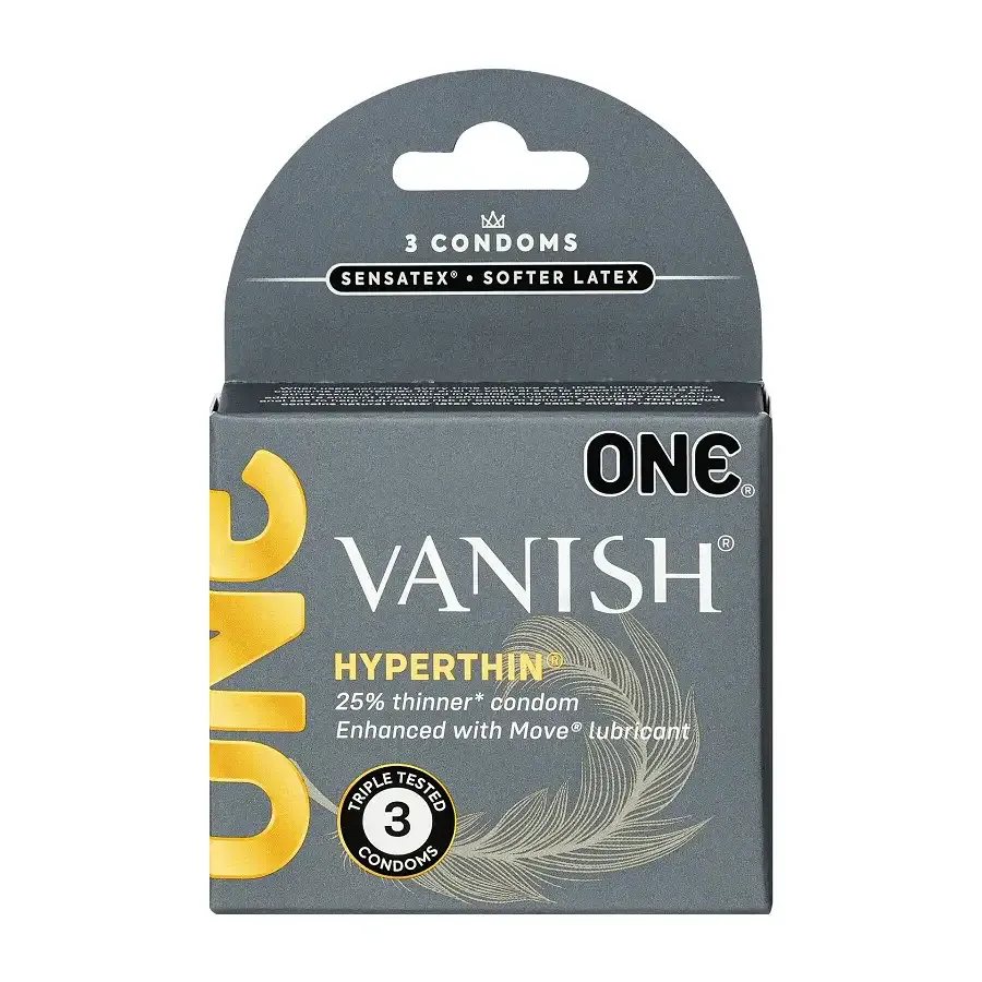 Презервативи ONE Vanish Hyperthin 3 шт, картонна коробка Львів - фото 1