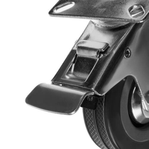 Комплект поворотних коліс MALATEC 75 мм з гальмом, 4 шт, вантажопідйомність 220 кг, для візка Київ - фото 8
