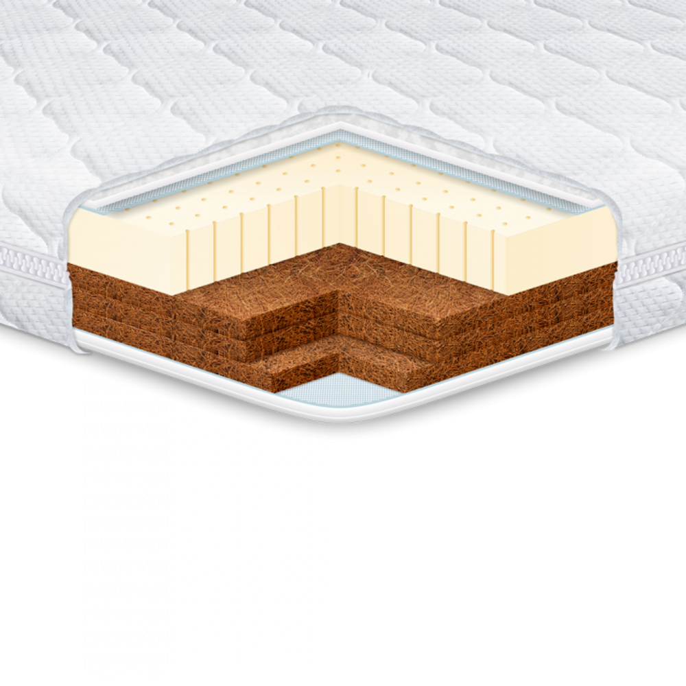 Детский ортопедический беспружинный матрас Kiddy Cocos-Latex 3+3 (Кидди Кокос-Латекс 3+3) ТМ Еurosleep Харьков - изображение 1