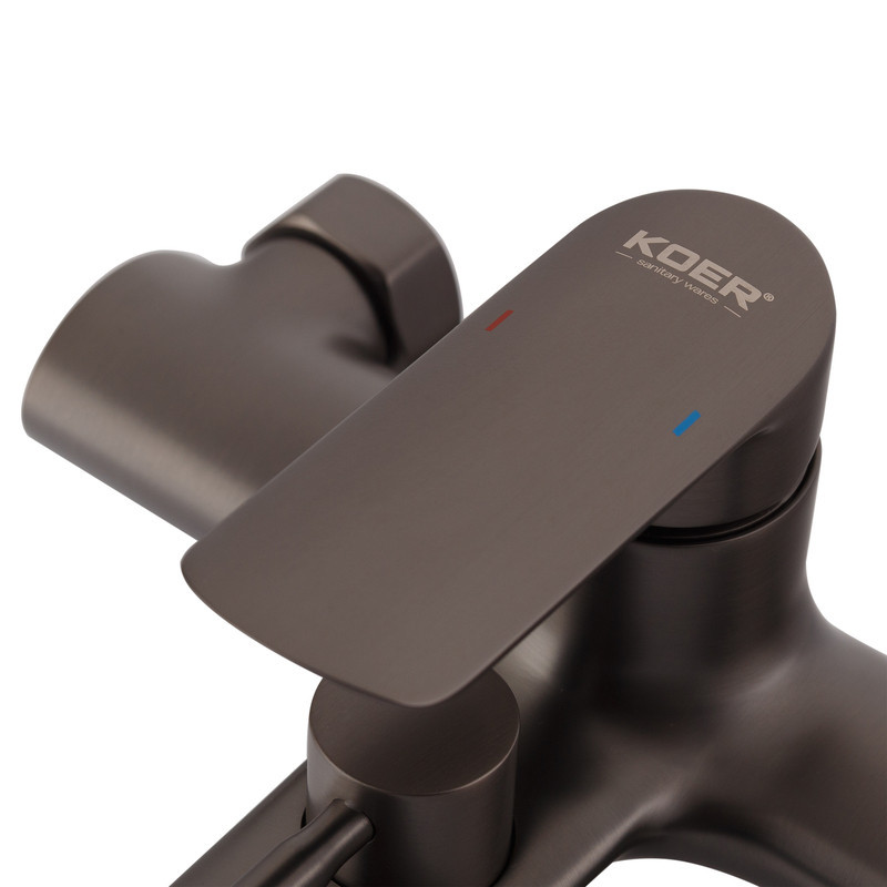 Змішувач для ванни Koer KB-40028-07 з коротким виливом (KR5308) якісний кран Харків - фото 3