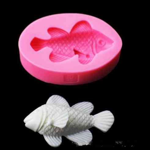 Молд силиконовый Рыбка 76 на 50 мм розовый Киев