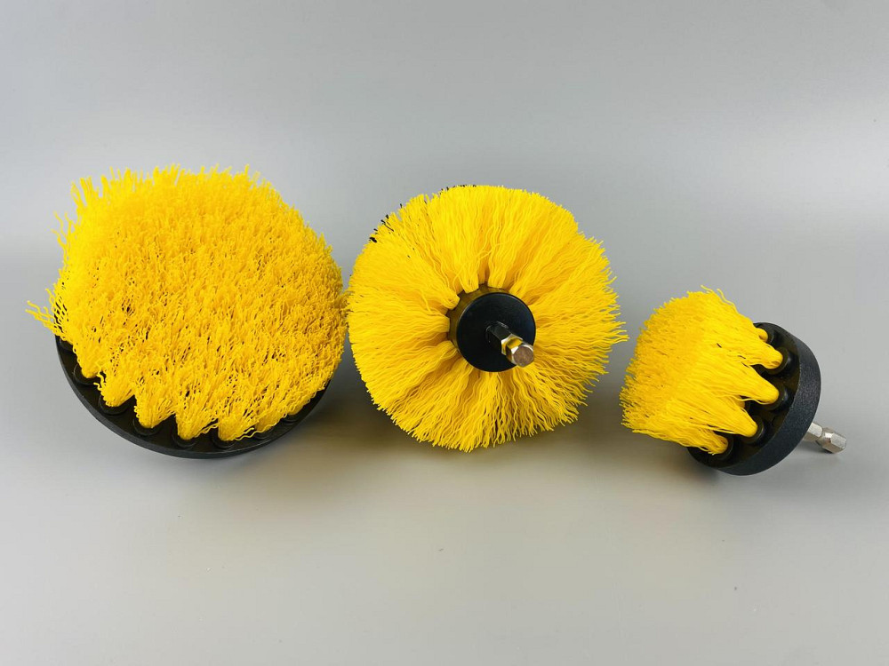 Набір щіток-насадок нейлон на шурупокрут, дриль, (3 шт.), для чищення авто Мукачево - фото 9