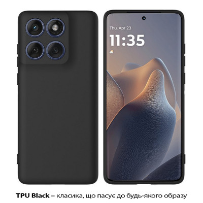 Чехол для мобильного телефона BeCover Silicone Motorola Edge 60 Black (713770) Винница - изображение 2