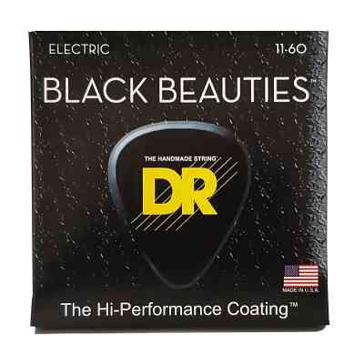 Струни для гітари DR Strings Black Beauties Electric - Extra Heavy 7-String (11-60) (BKE7-11) Вінниця