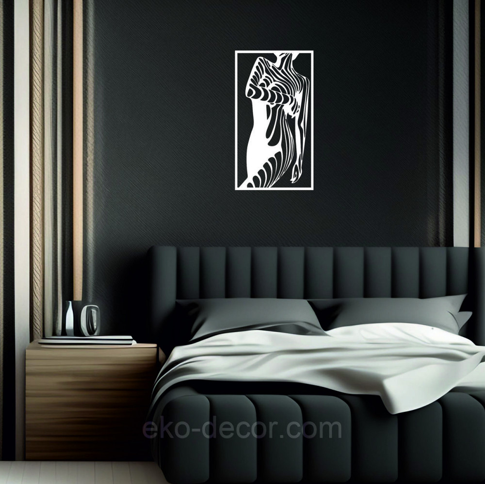 Декоративне настінне Панно «Сілует жінки», Декор на стіну 50*28 см, Білий Київ - фото 9
