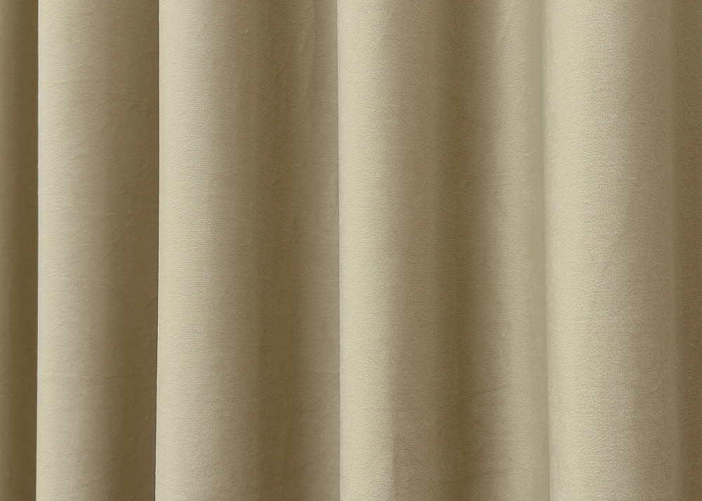 Комплект готовых штор VR-Textil Бархат № 1653ш Бежевый 150х290 см 2 шт (33-0494) Киев - изображение 7