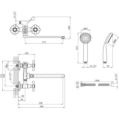 Смеситель Agua Toledo-C074 (CV018083) Винница - изображение 6