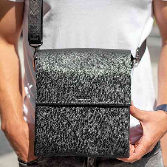 Мужская кожаная сумка черная BEXHILL Киев