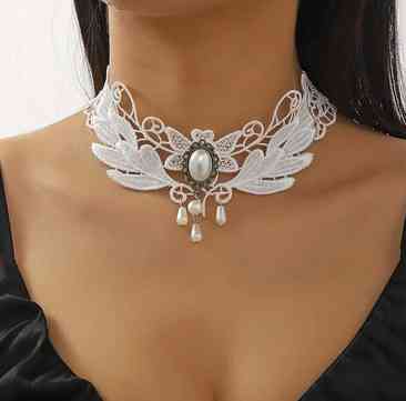 Чокер білий ажурний Київ