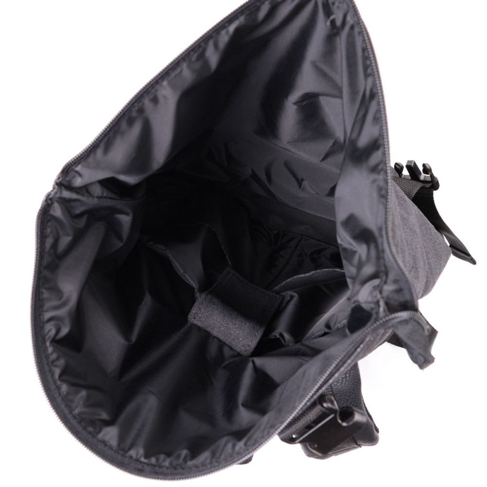 Добротный рюкзак для ноутбука из вставками эко-кожи FABRA 22583 Черный Киев - изображение 10