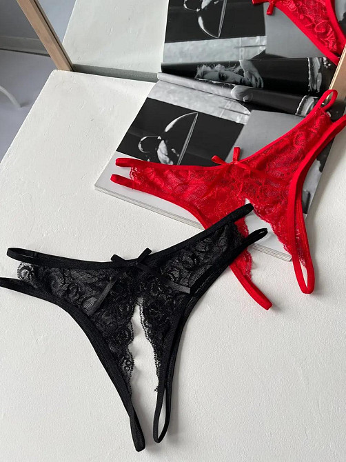 Трусики з доступом (One Size) Червоного кольору Київ - фото 2