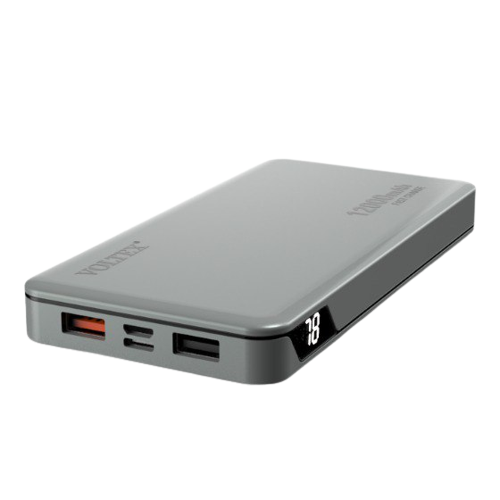 Павербанк 12000 mAh Voltex V150FL VLTX432 сріблястий Житомир - изображение 1