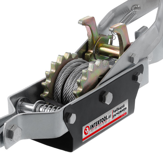 Лебідка важільна INTERTOOL GT1444, 4 т, трос 2,50 м × 5,5 мм - з посиленою конструкцією Львів - фото 3