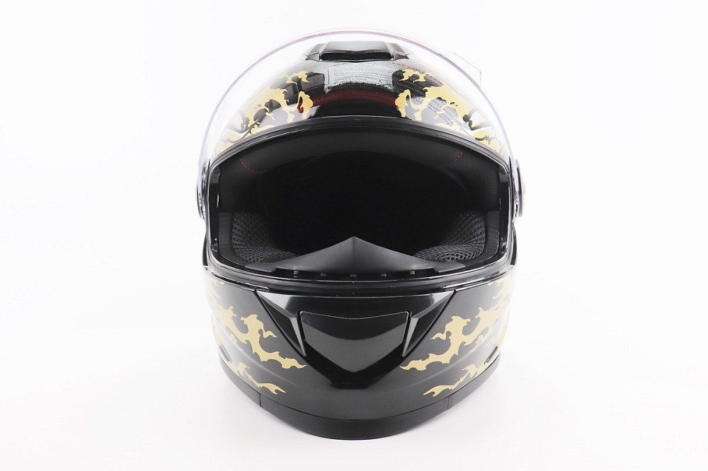 Шолом інтеграл, закритий BLD-М65 L (59-60см), ЧОРНИЙ/ЗОЛОТИСТО-СІРИЙ "Totem" Київ - фото 5