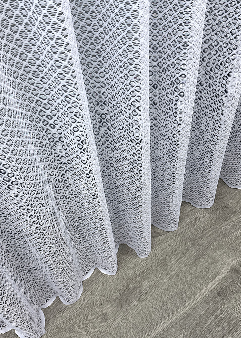 Тюль сетка цвет холодный белый 1589т Киев - изображение 7