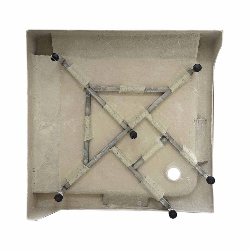 Lidz Душовий піддон KAPIELKA ST80x80х14 низький квадратний, діаметр слива 52 мм Київ - фото 4