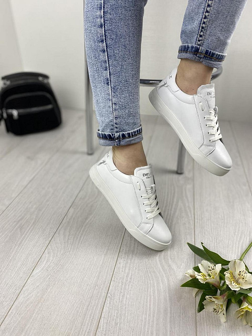 EMELI Кросівки жіночі EMELI 105 біла (весна-осінь натуральна шкіра) Коломыя - изображение 5