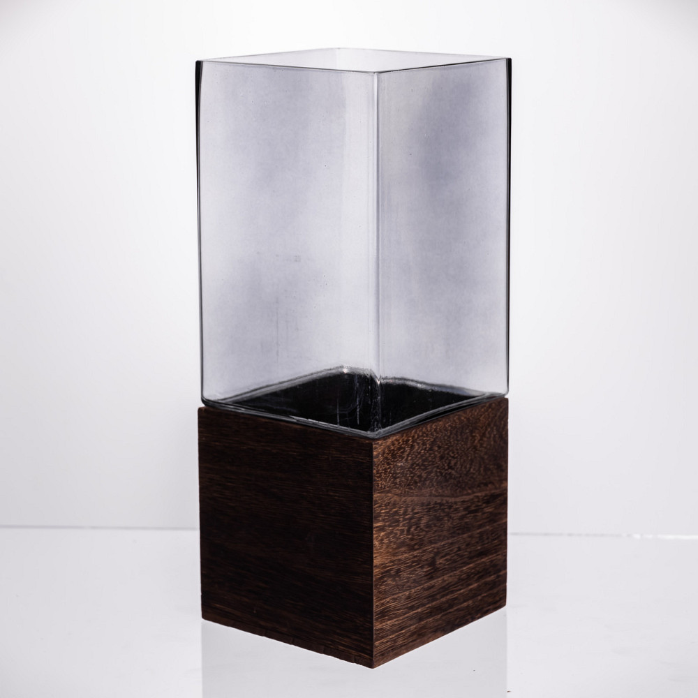 Yiwu Ваза для квітів кругла скляна, декоративна прозора ваза з товстого скла HP-19-160-5 Коломыя - изображение 1