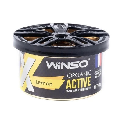 Ароматизатор для автомобиля WINSO Organic X Active 40gr - Lemon (533680) Винница - изображение 1