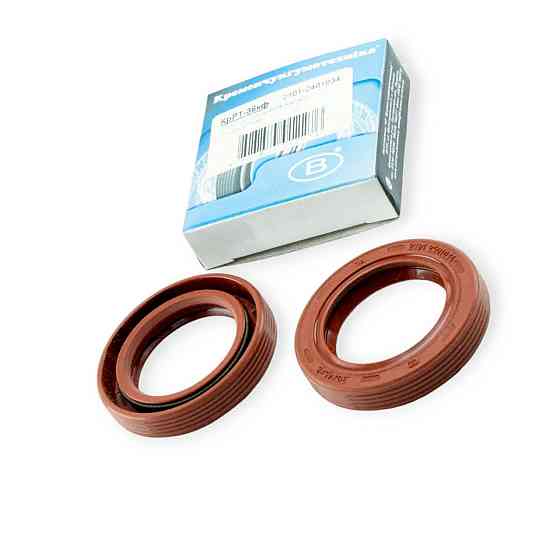 Сальник 2101-2107 (30*45*8) реверсивный, обрезиненный FPM красный (к-кт 2 шт) КРТ полуоси Мукачево