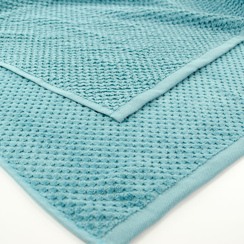 Полотенце махровое среднее однотонное 50x90см Damask Премиум качества Жаккардовое с велюром 550г/м2 (Изумрудный) Сумы - изображение 3