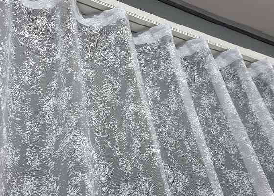 Тюль жакард мармур, колекція "Cale" колір білий 1552т Київ