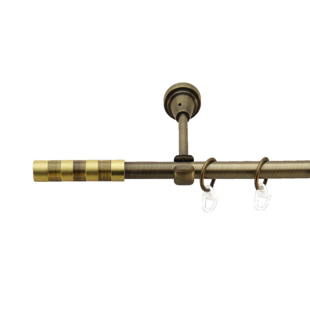 Карниз Orvit Сігма металевий однорядний відкритий Антик 16 мм 200 см (3327941) Львов - изображение 1