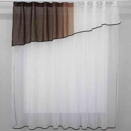 Кухонная занавесь (270х170см) цвет белый с венге 00к 59-290 Киев