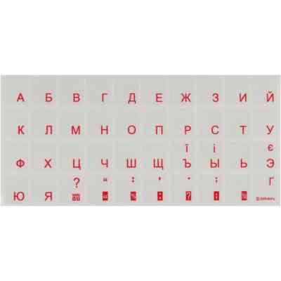 Наклейка на клавіатуру Brain red (STBRTRRED) Вінниця