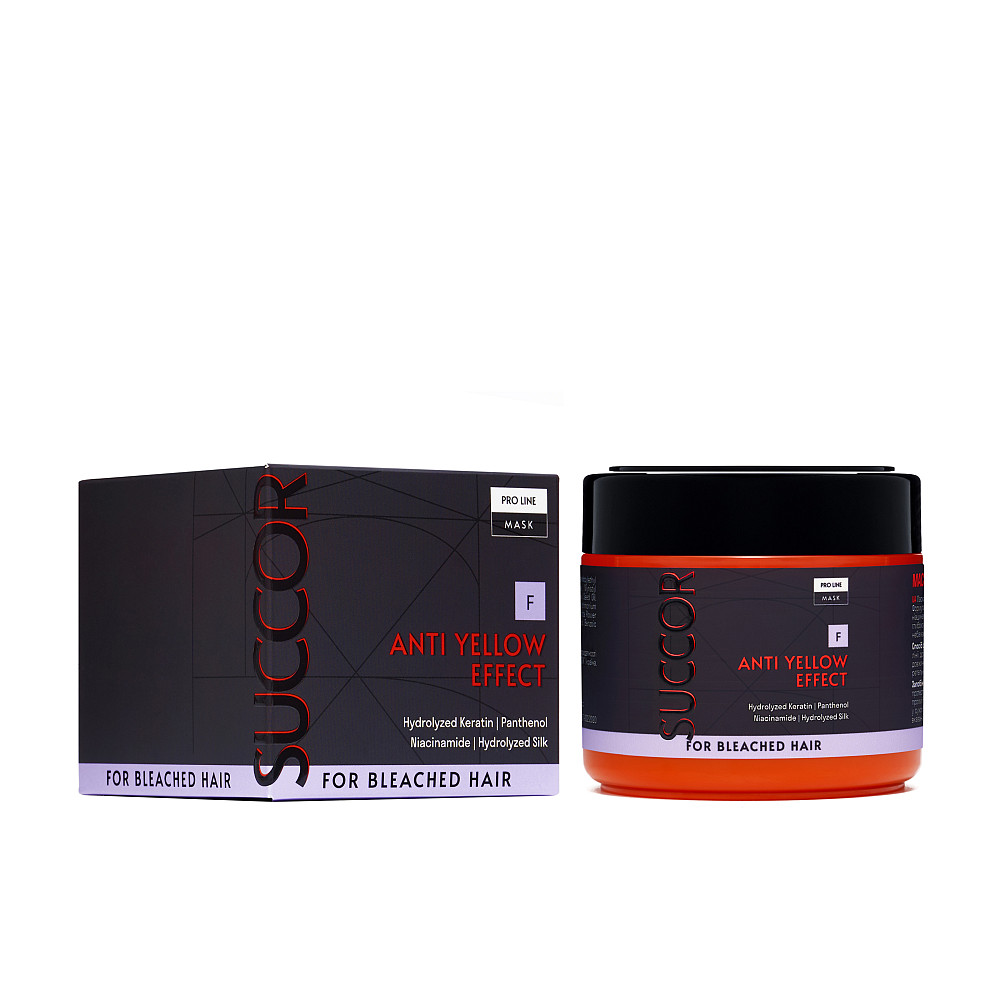 Маска від жовтизни для освітленого волосся Anti Yellow Effect Mask Succor 300 мл Київ - фото 7