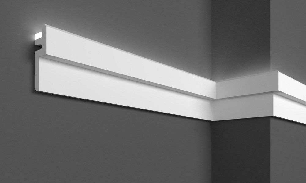 Карниз полиуретановый гладкий Gaudi Décor C 971 Днепр - изображение 1