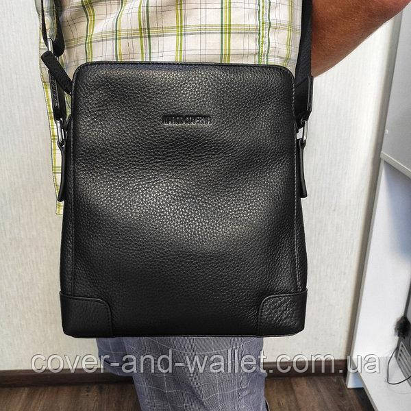 Стильная мужская кожаная сумка планшетка на молнии Marco Coverna MC 6954-1 Киев - изображение 8