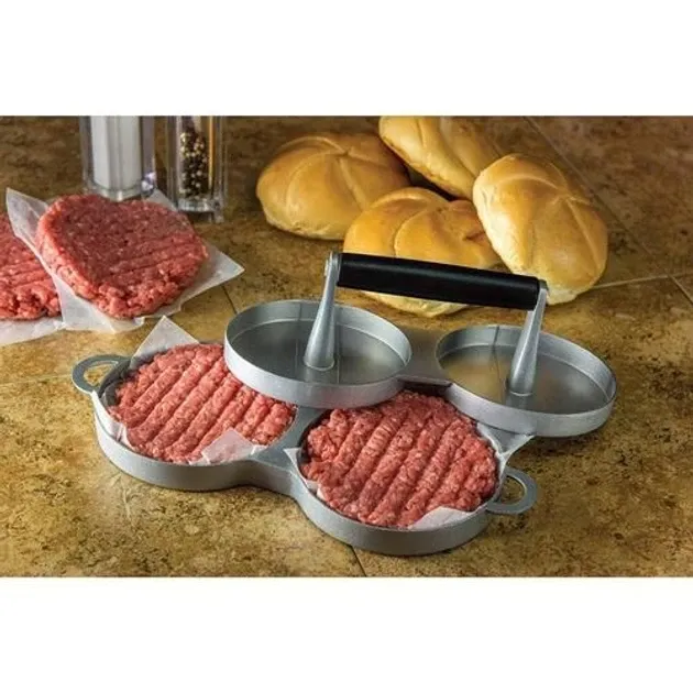 Пресс для котлет Char-Broil RD-9048 двойной, литой алюминий, 2 формы Ø11.5 см, удобная ручка Одесса - изображение 4