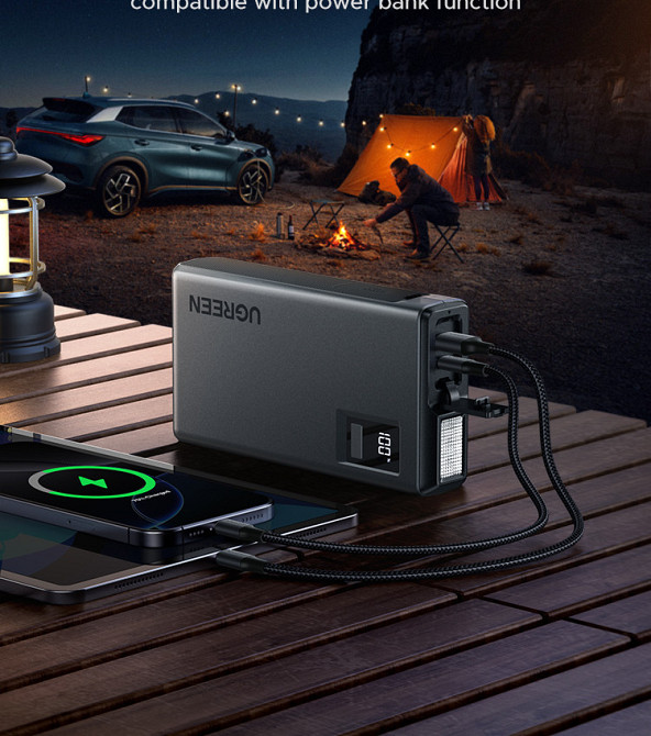 Пуско-зарядний пристрій UGREEN 12000mAh для авто Київ - фото 2