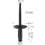 Заклепка кріплення Clipss 25035 — BMW | 51717002953, 51777171004, 07147293278 Ковель