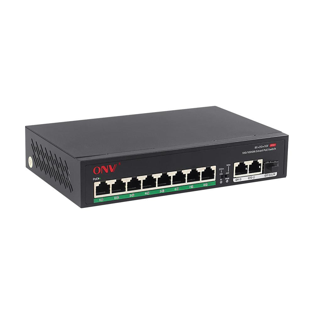 PoE-комутатор некерований 11-портовий ONV-H1108PFD з 8 портами PoE (73-00061) Київ - фото 3