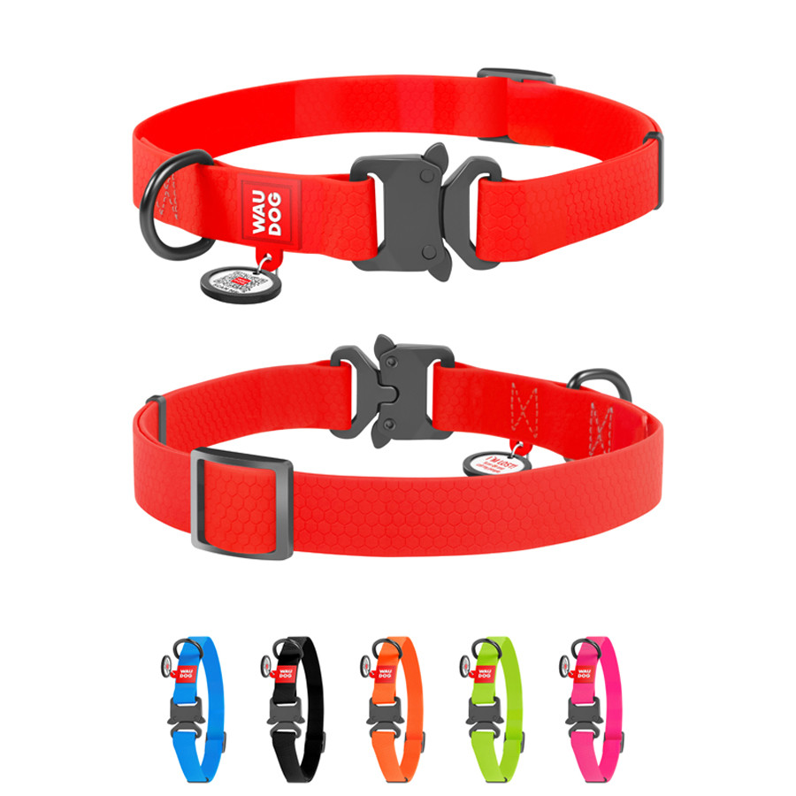 Нашийник для собак водостійкий WAUDOG Waterproof c QR паспортом, металічна пряжка-фастекс, Ш 20 Коломия - фото 1