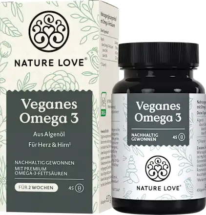 Nature Love Omega-3 vegan Kapseln 45 St Веганські капсули Омега-3 Львів - фото 1