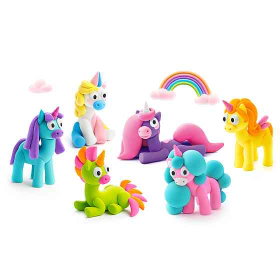 Меганабір пластиліну, що самостійно твердіє, Ліпака - Райдужні єдинороги Дніпро