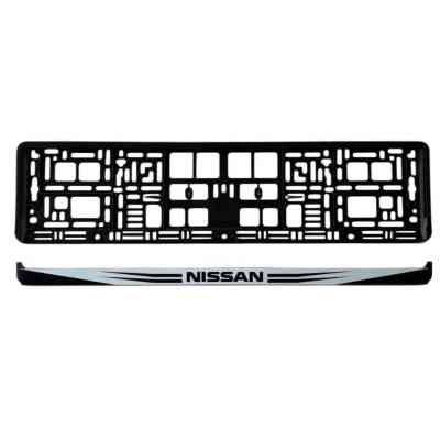 Рамка номерного знака Poputchik Nissan (24-113-IS) Винница