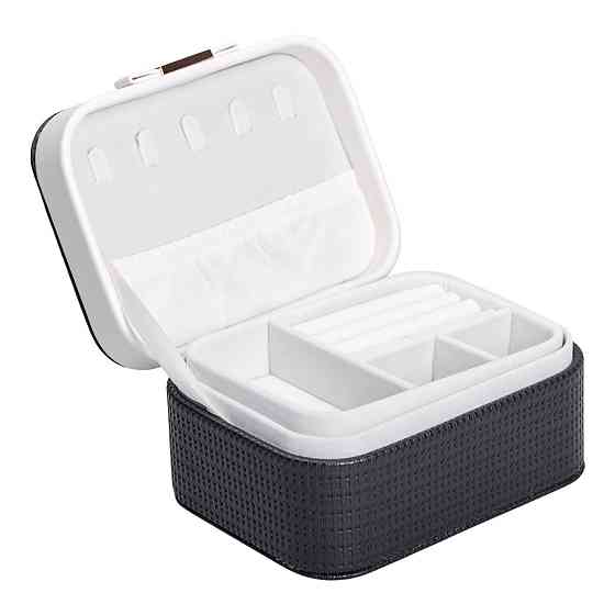 Yiwu Скринька для прикрас з еко шкіри 15.5×11.5×8.5 ​​органайзер для ювелірних виробів HP-5-37B Коломыя