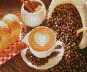 Алмазна мозаїка Strateg ПРЕМІУМ Кава з любов'ю 30х40 см HX212, шт Киев - изображение 1