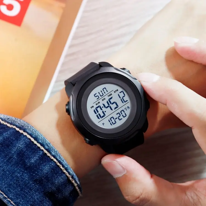 Мужские спортивные часы Skmei 1540 Белый Винница - изображение 8