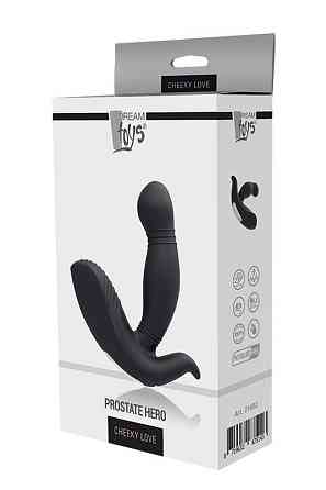 Массажер простаты с вибрацией Dream Toys Cheeky Love, черный Sex Aura Киев