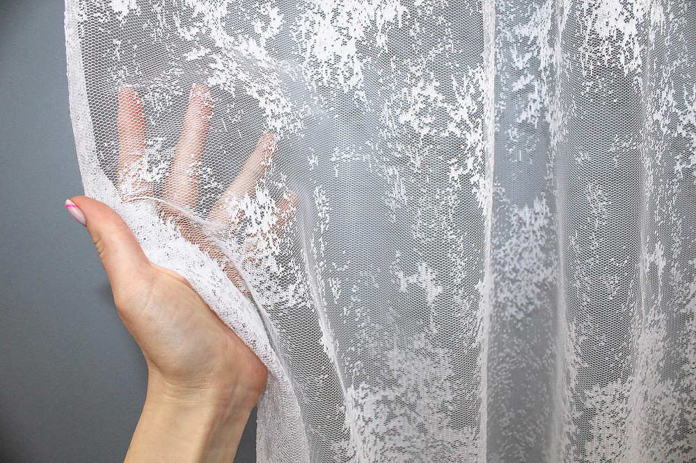 Тюль VR-Textil 1368т Мармур Al-1 Жакард Білий 400х270 см (43-116) Київ - фото 5